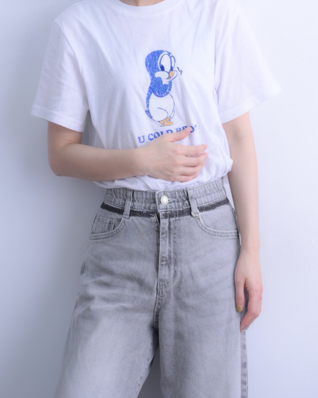 韓 閃亮企鵝上衣 2色 size