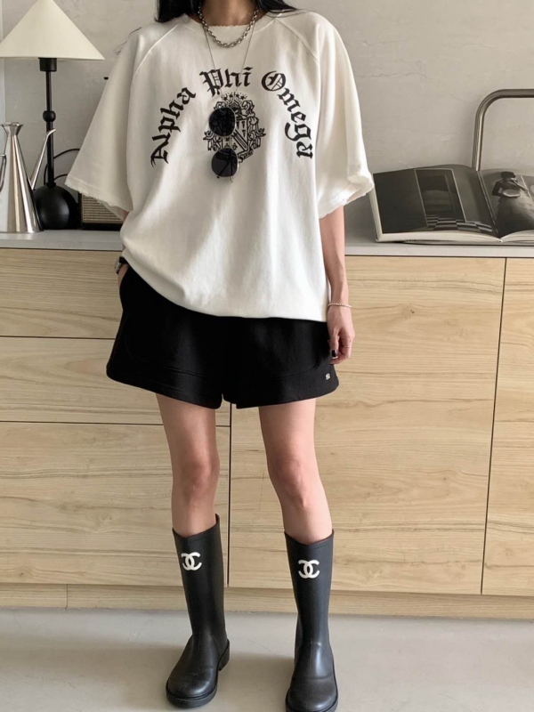 韓 圖騰英文字上衣 3色