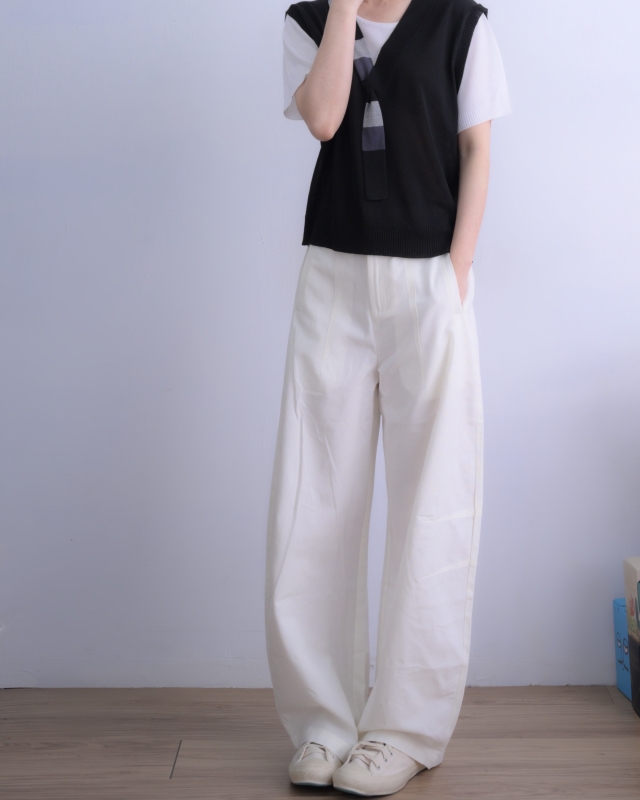 韓 假兩件式圍巾上衣 2色 size