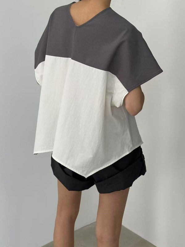 韓 彎彎下襬上衣 3色