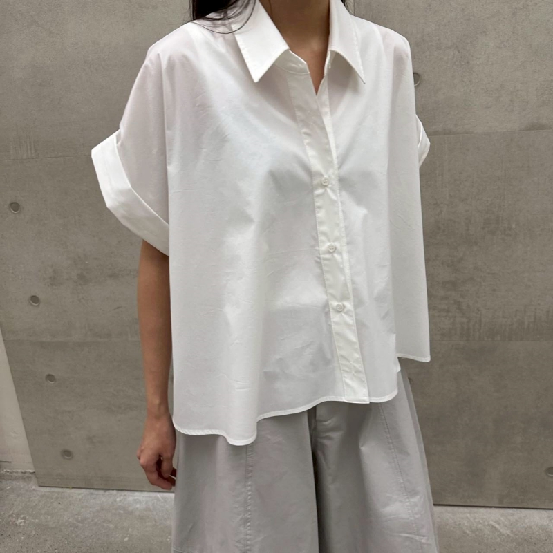 韓 袖反摺襯衫 3色 size