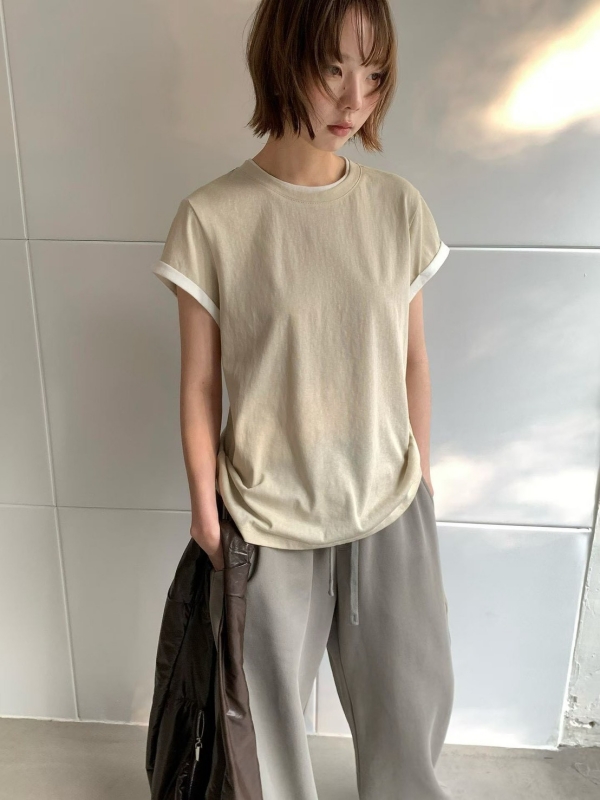 韓 袖配色上衣 10色