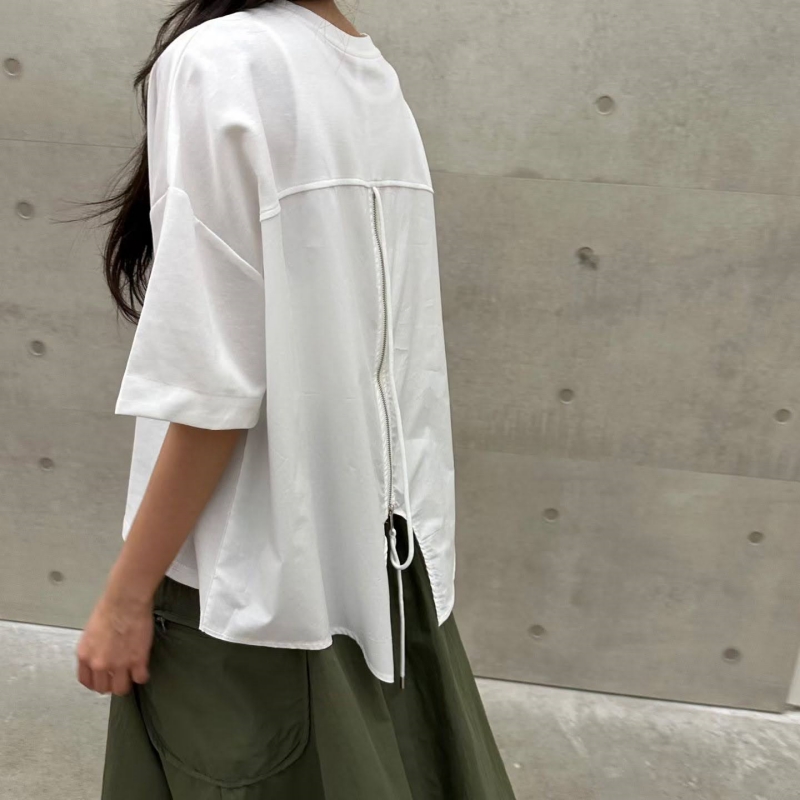 韓 後綁帶上衣 2色