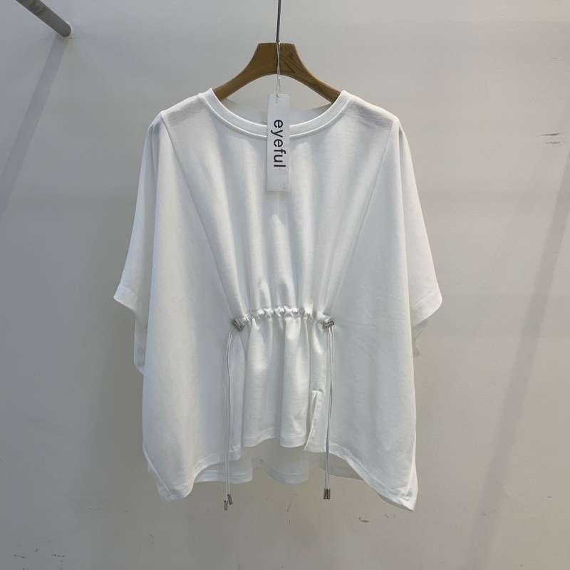 韓 前綁帶抽繩上衣 2色