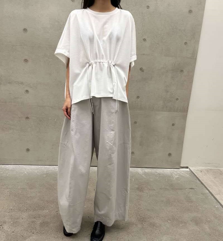 韓 前綁帶抽繩上衣 2色