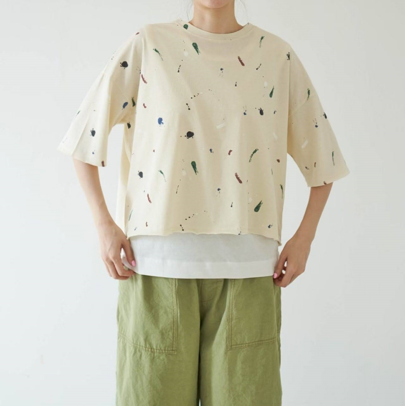 韓 噴墨上衣 3色