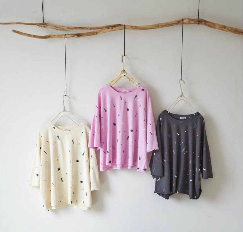 韓 噴墨上衣 3色