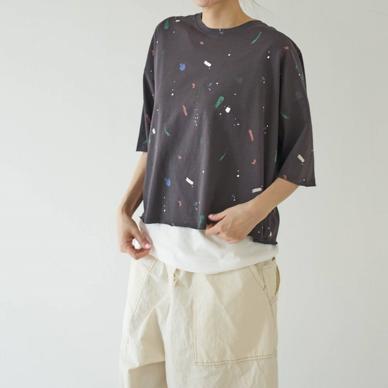 韓 噴墨上衣 3色