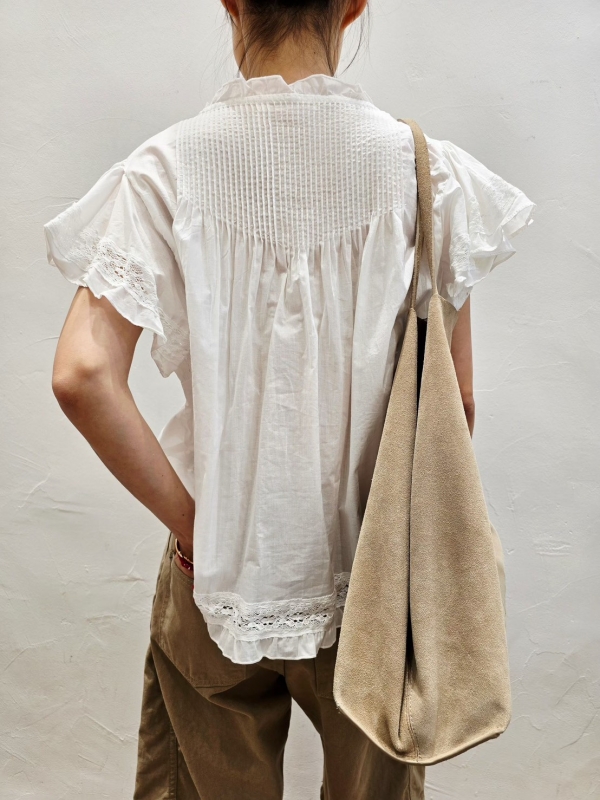 韓 小花領浪漫上衣