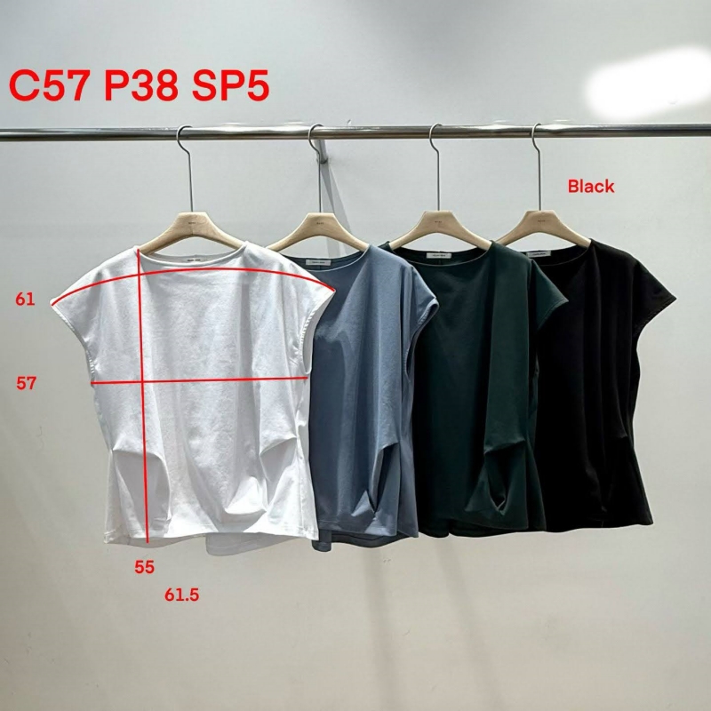 韓 衣襬不規則上衣 4色 size