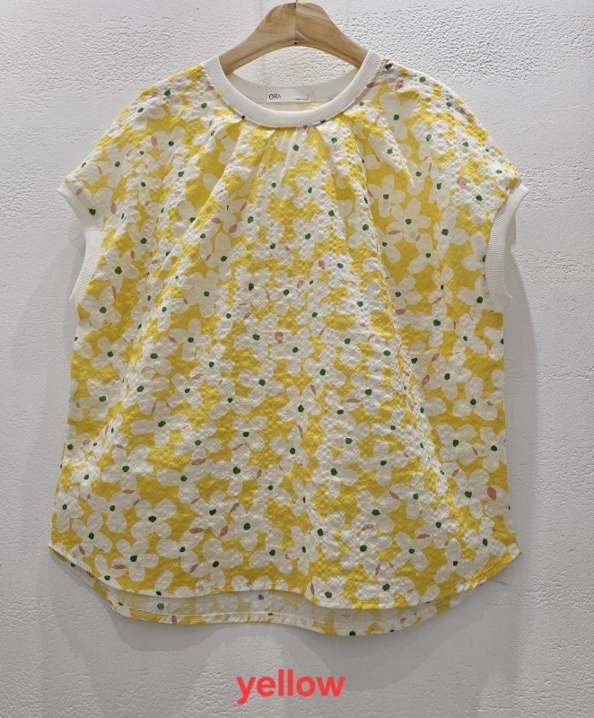 韓 小白花上衣 2色 size