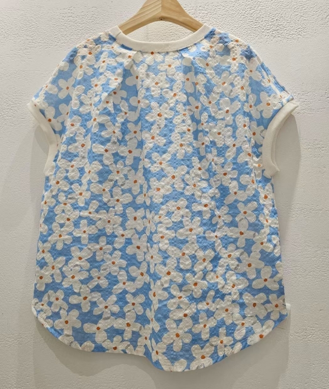 韓 小白花上衣 2色 size
