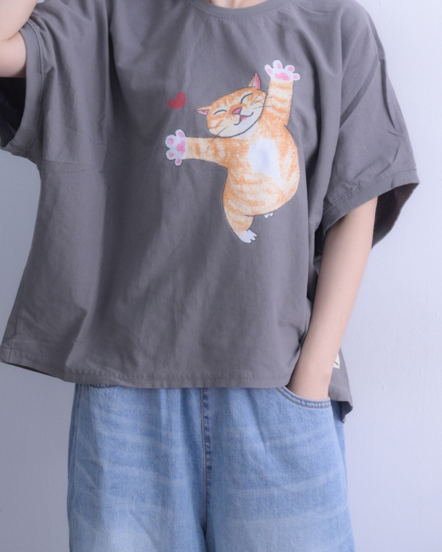 韓 橘咪抱抱上衣 4色 size