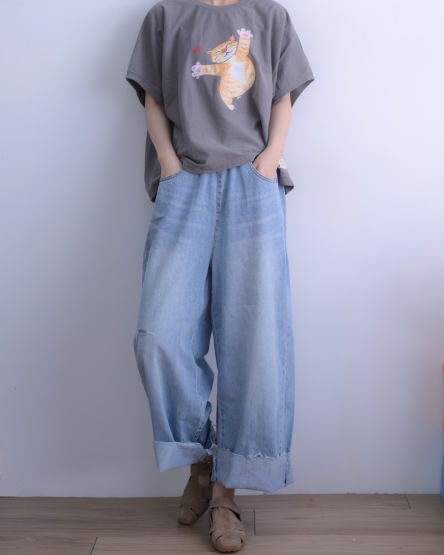 韓 橘咪抱抱上衣 4色 size