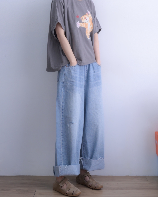 韓 橘咪抱抱上衣 4色 size