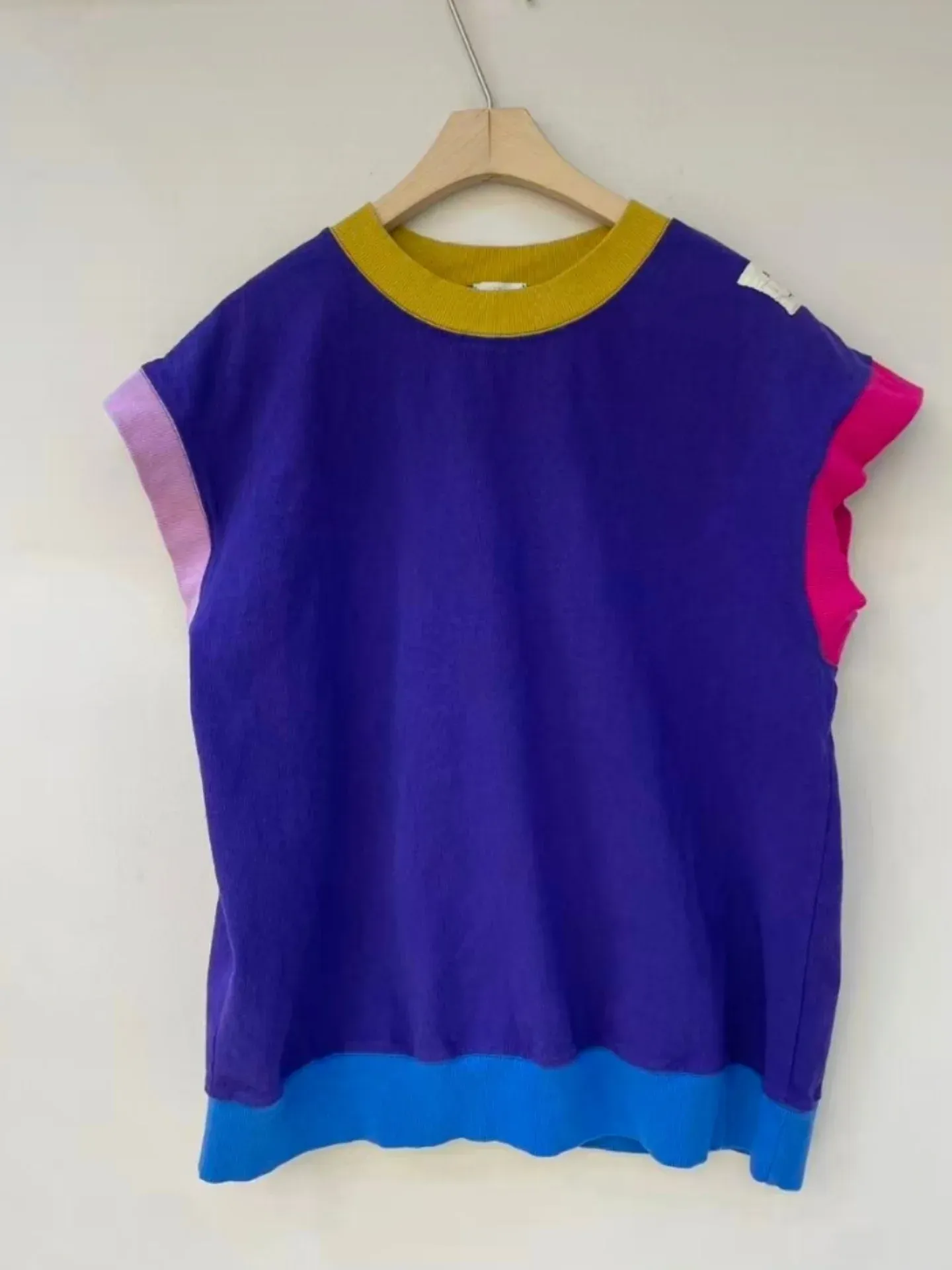 韓 配色袖上衣 5色