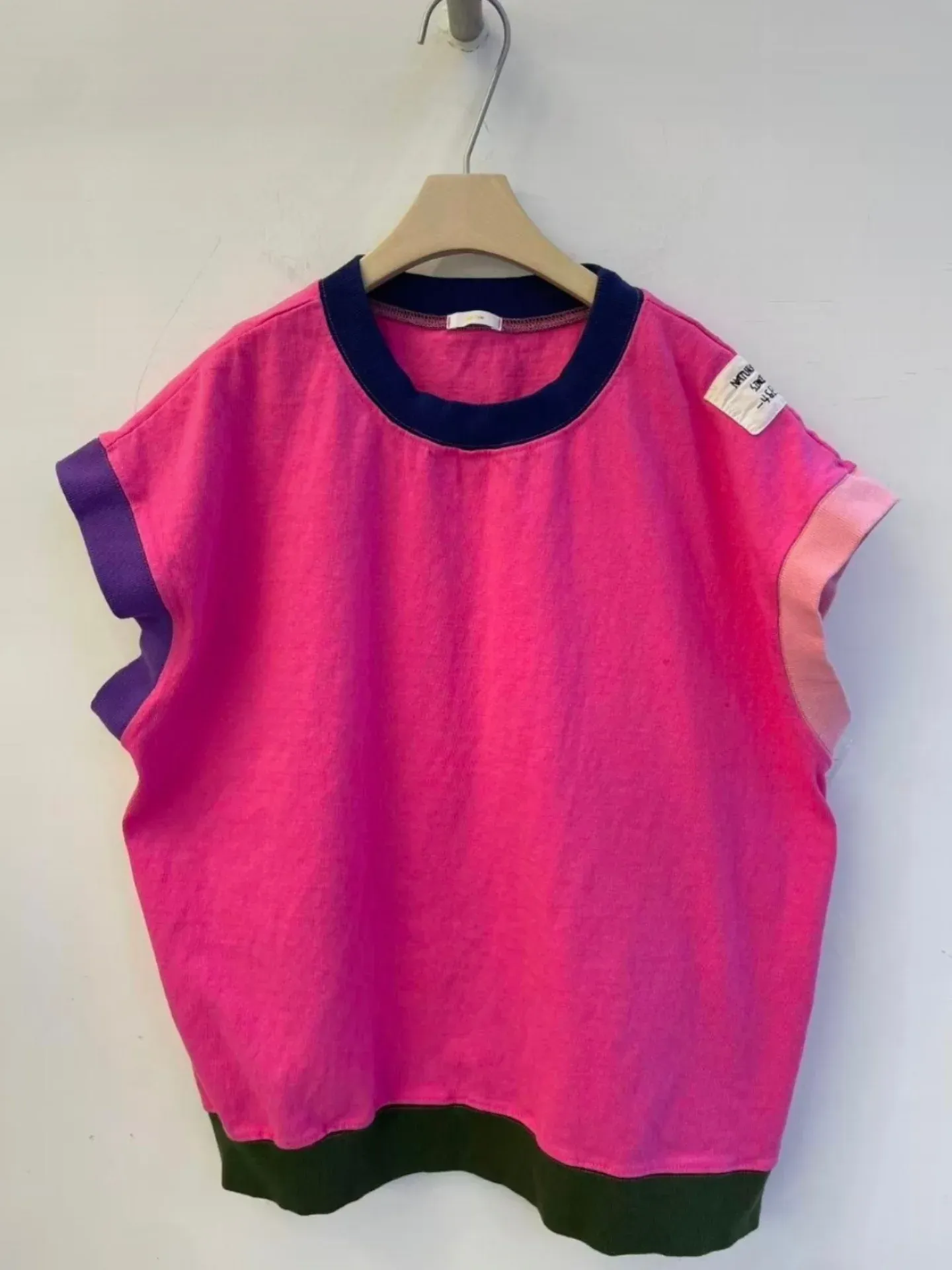 韓 配色袖上衣 5色