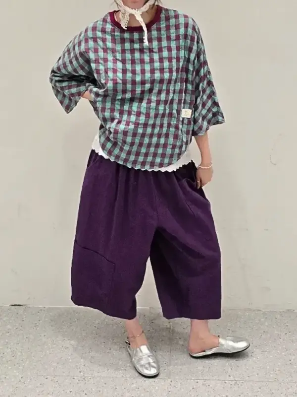 韓 格文口袋上衣 4色