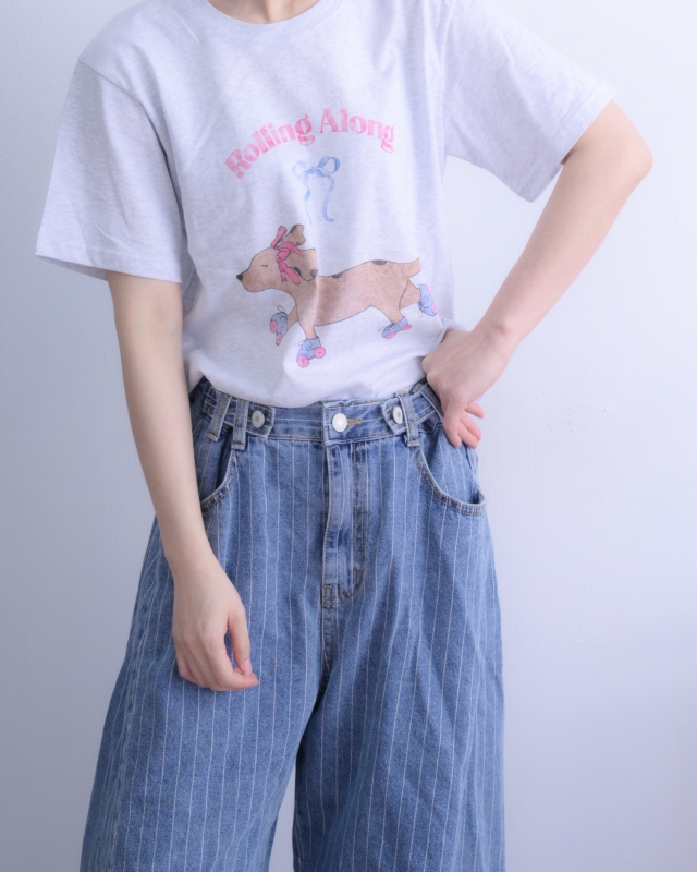 韓 溜冰狗狗上衣 3色 size
