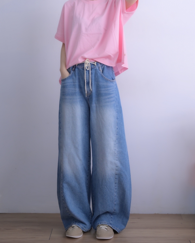 韓 袖反摺素色上衣 3色 size