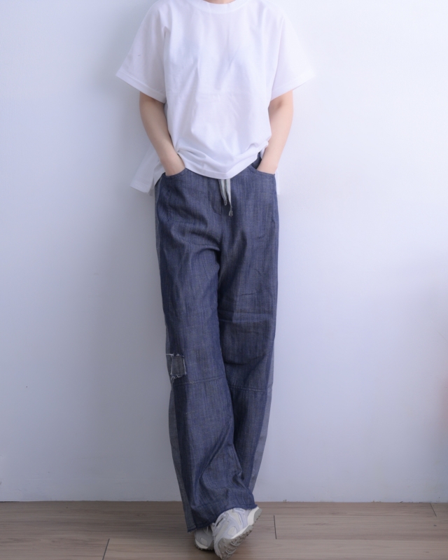 韓 袖反摺素色上衣 3色 size