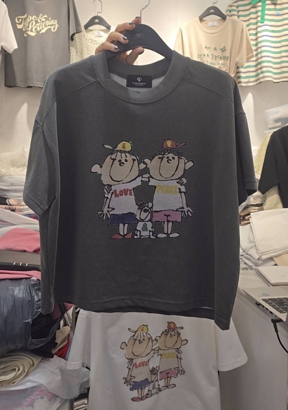 韓 兩位好朋友上衣 size