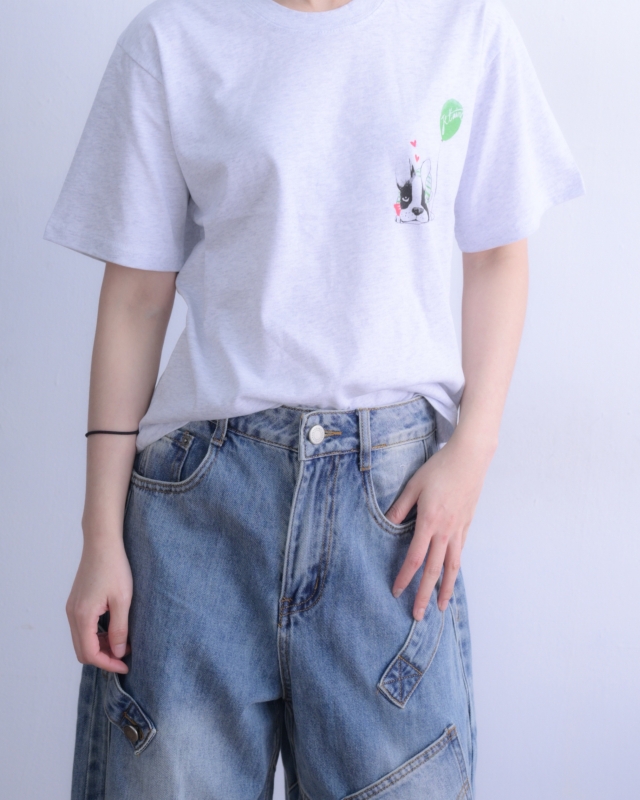 韓 氣球狗狗上衣 3色 size