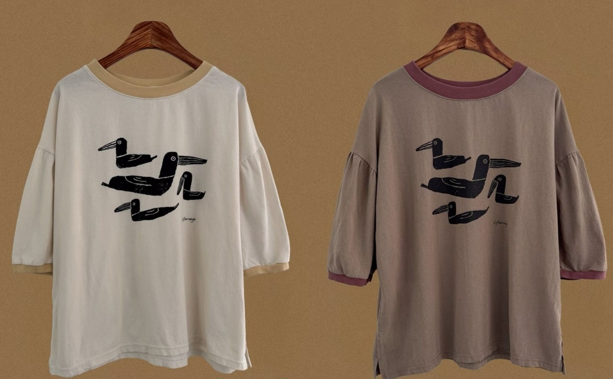 韓 手繪鴨上衣 2色 size
