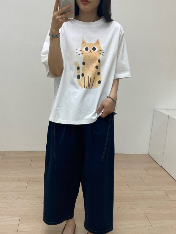 韓 點點貓上衣 2色 size