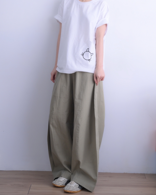 韓 喵口袋上衣 3色 size