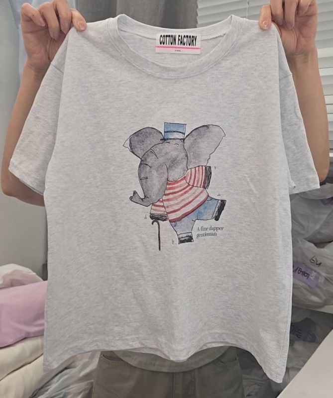 韓 大象上衣 2色 size