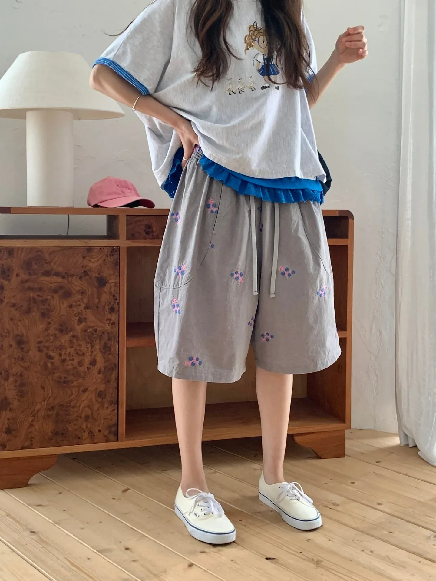 韓 眼鏡女孩上衣 3色 size