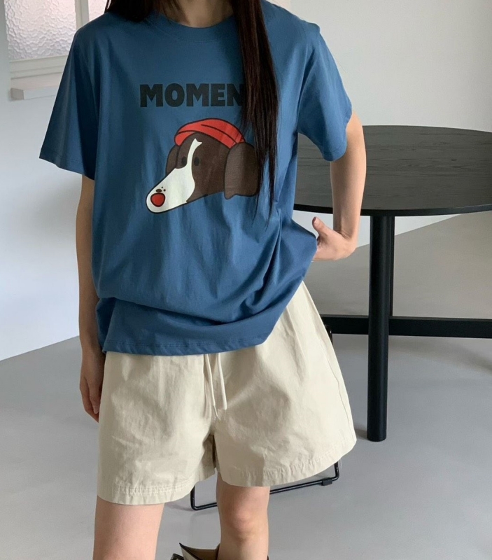 韓 戴帽聰明狗上衣 4色 size