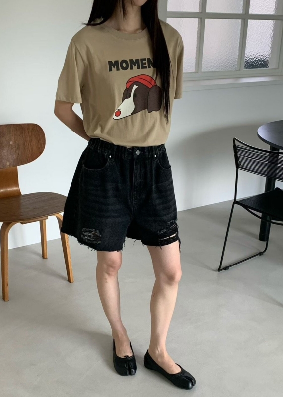 韓 戴帽聰明狗上衣 4色 size