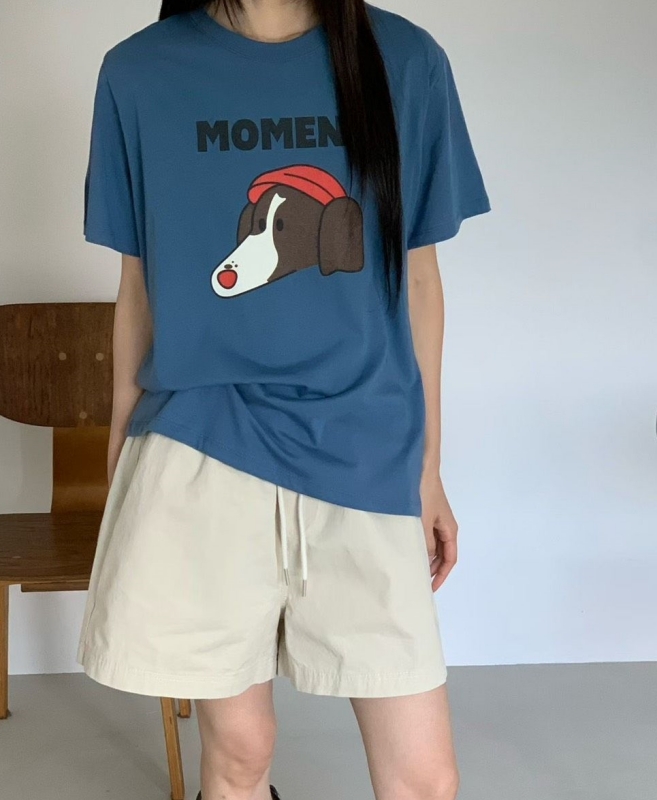 韓 戴帽聰明狗上衣 4色 size