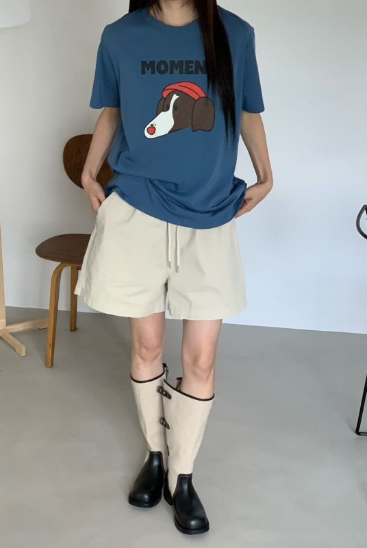韓 戴帽聰明狗上衣 4色 size