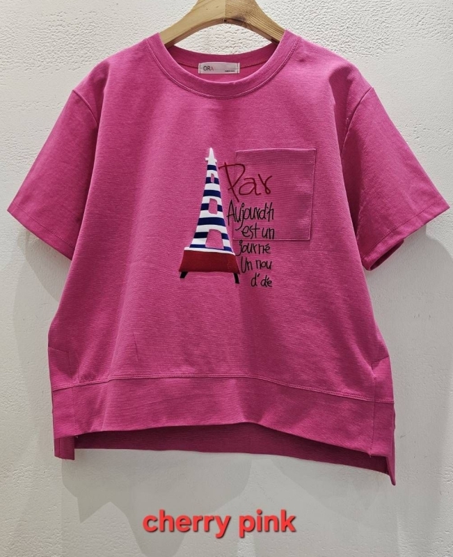 韓 巴黎鐵塔上衣 3色 size