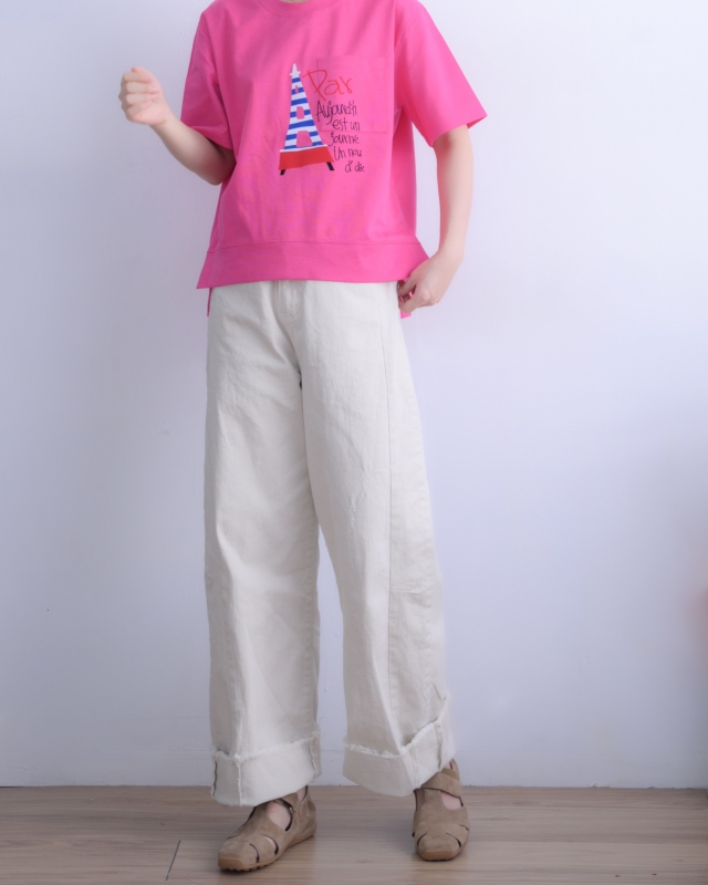 韓 巴黎鐵塔上衣 3色 size