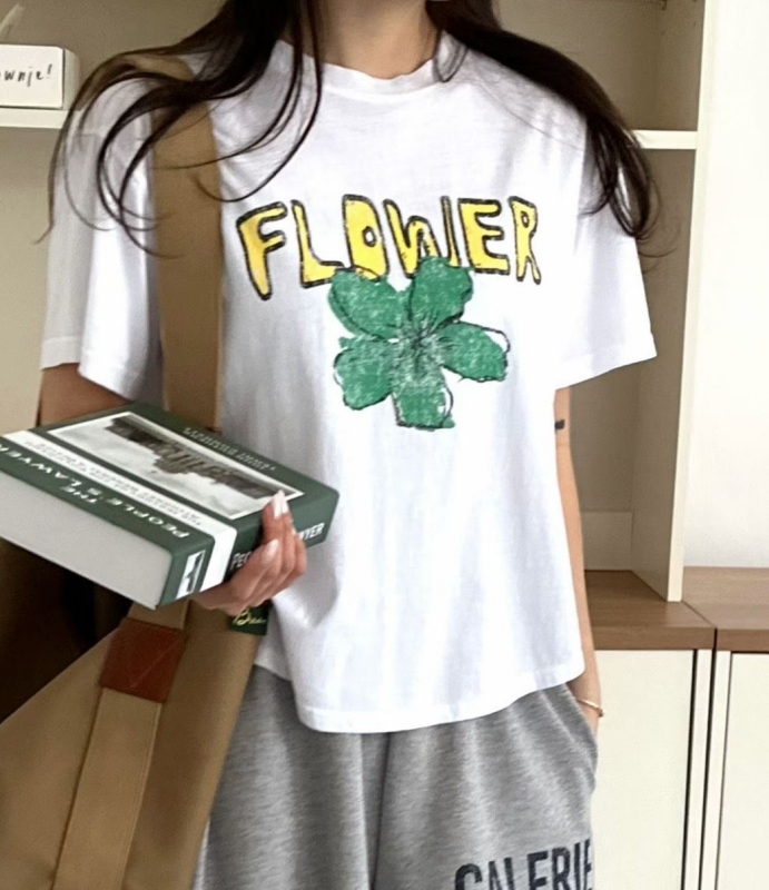 韓 幸運草上衣 2色 size