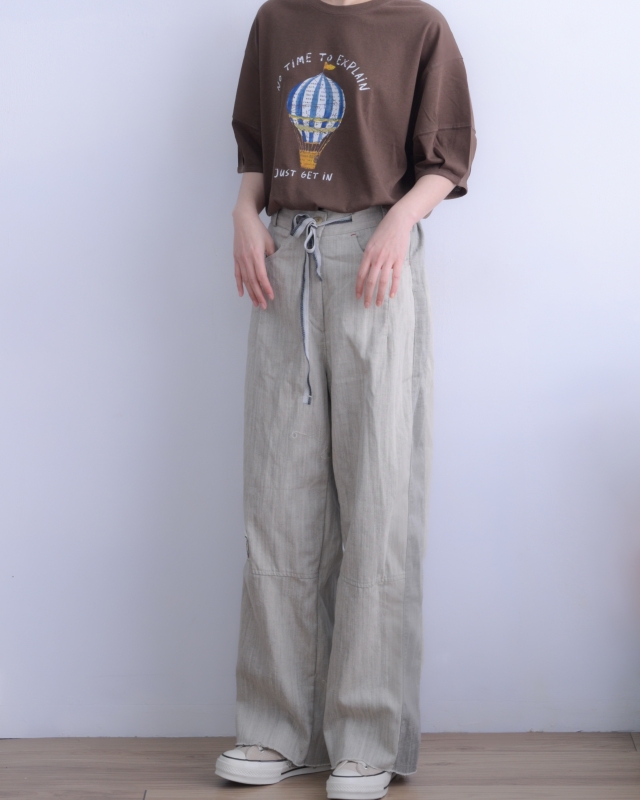 韓 熱氣球上衣 3色 size