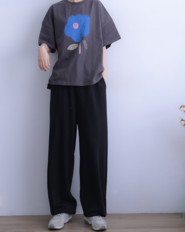 韓 手繪風一枝花上衣 3色 size