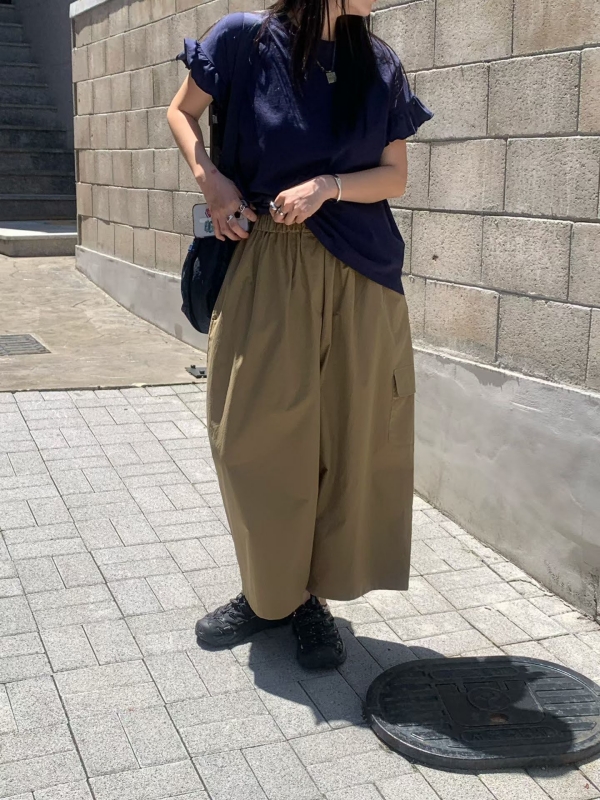 韓 荷葉袖上衣 4色 size