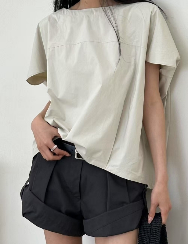 韓 寬鬆圓領上衣 3色 size