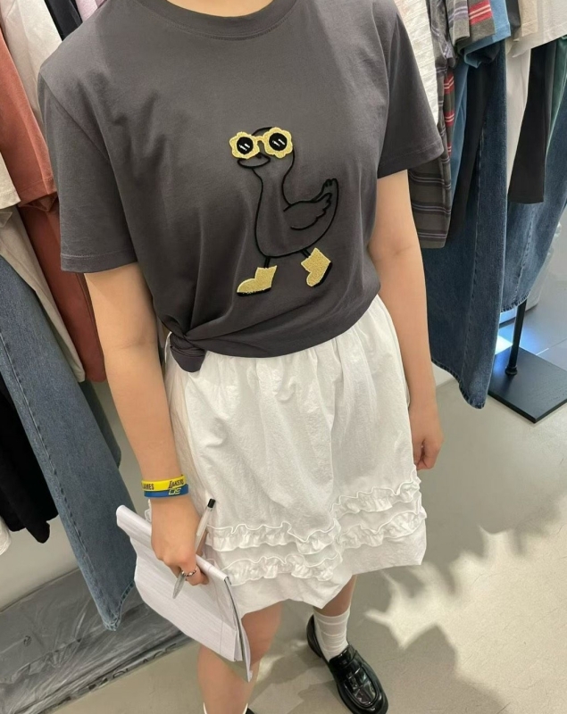 韓 時髦鴨子上衣 3色 size