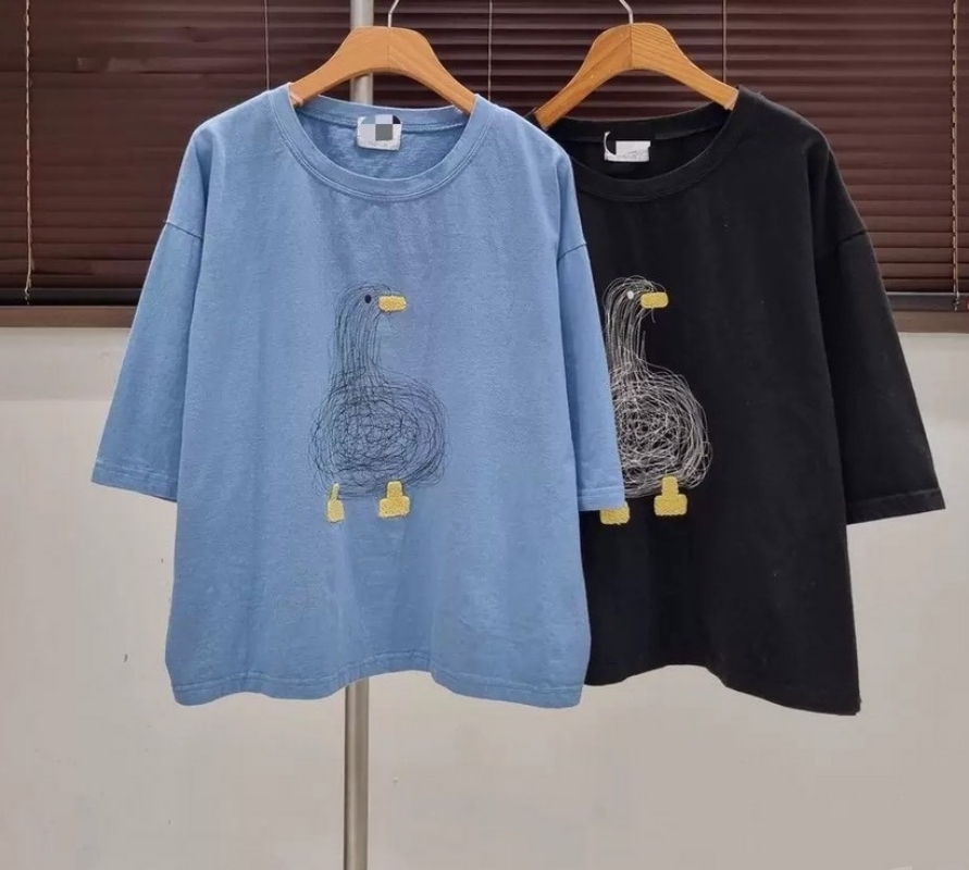 韓 毛襪鴨上衣 3色 size
