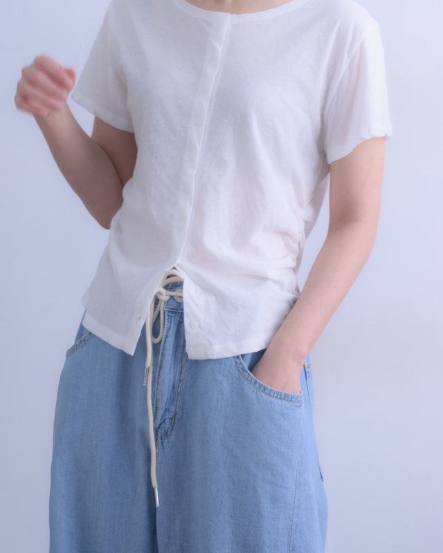 韓 兩面穿有釦上衣 3色 size
