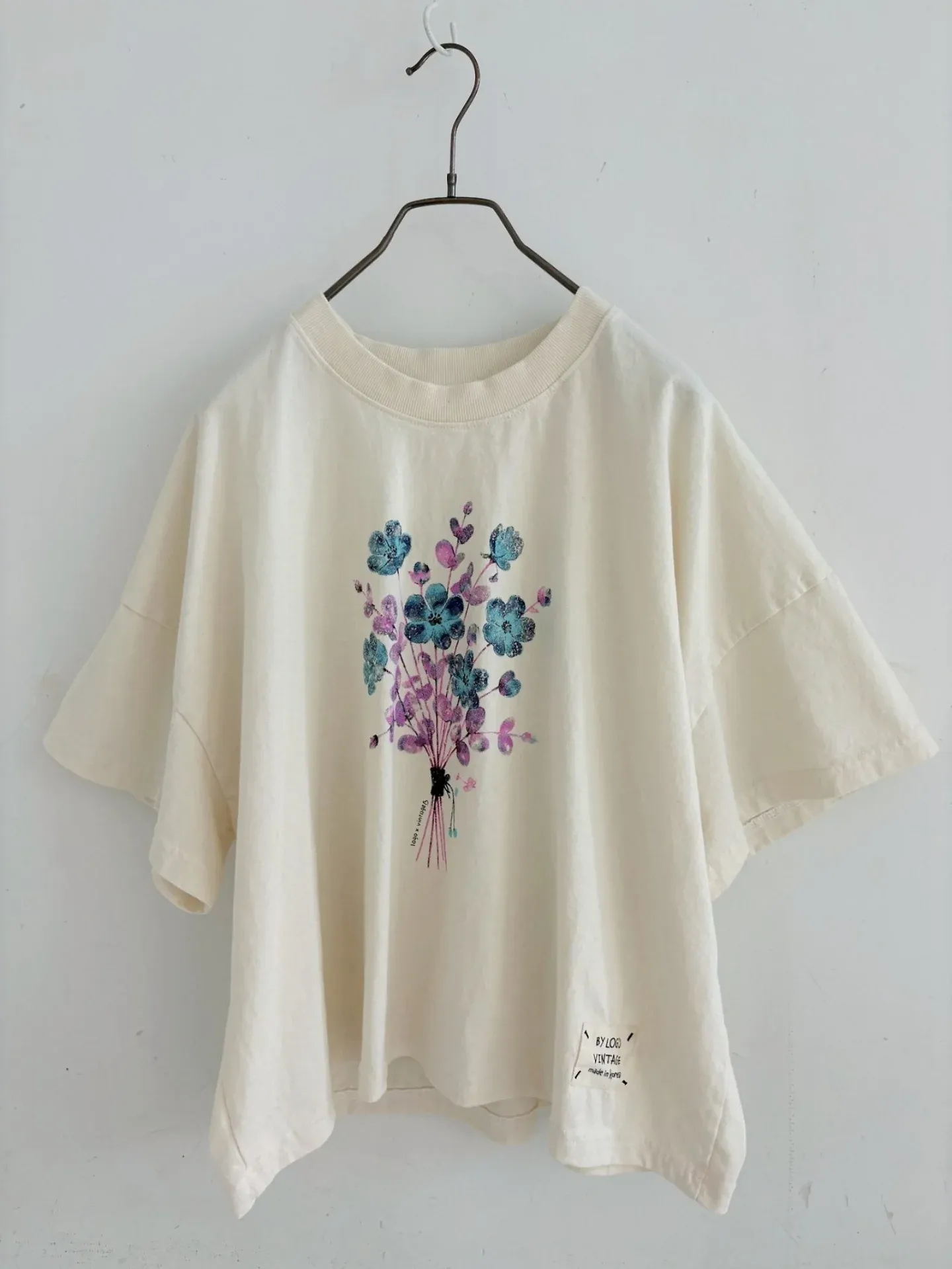 韓 一把花上衣 3色 size
