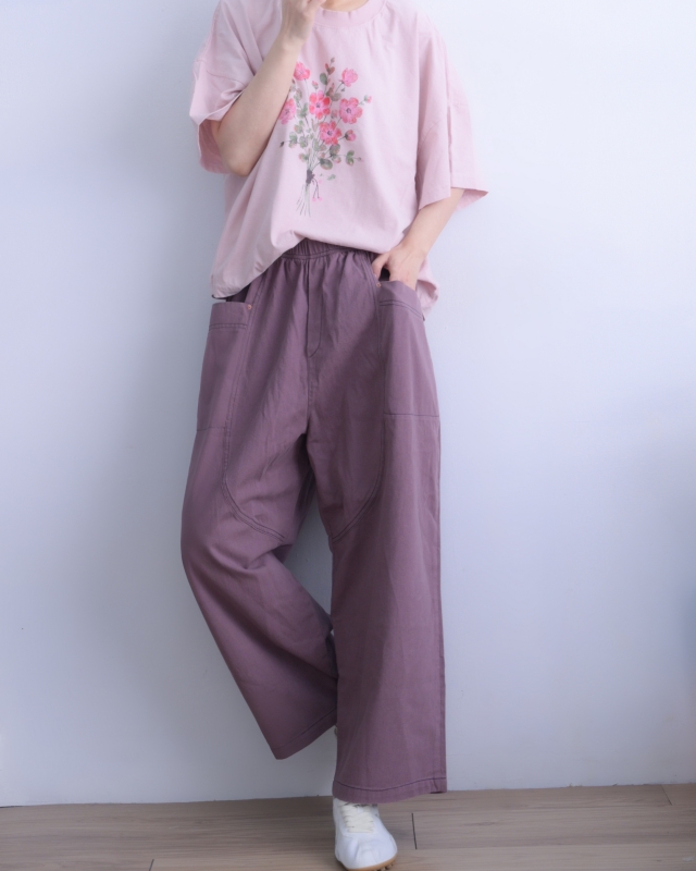 韓 一把花上衣 3色 size