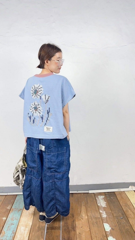 韓 背大花上衣 3色