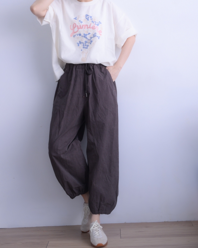韓 熱氣球上衣 size
